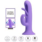 PRETTY LOVE - VIBRATEUR LAPIN KILLMOULIS 12 MODES DE VIBRATION VIOLET – Image 5