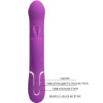 PRETTY LOVE - VIBRATEUR LAPIN MULTIFONCTION COALE 4 EN 1 VIOLET – Image 6
