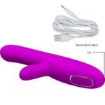 PRETTY LOVE - VIBRATEUR MULTIFONCTION ANGELIQUE + STIMULATEUR DE CLITORIS VIOLET – Image 5