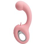 PRETTY LOVE - VIBRATEUR POINT G + STIMULATEUR DE CLITORIS ERYNNYES 10 VIBRATIONS ROSE