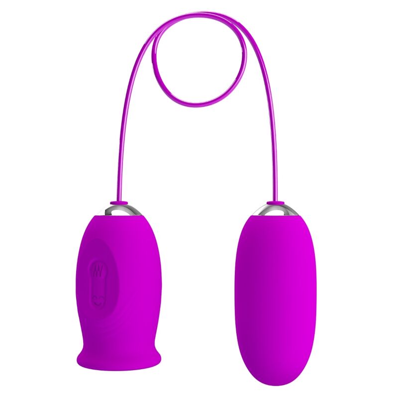PRETTY LOVE - VIBRATEUR RECHARGEABLE DAISY DUAL EGG VIOLET PRETTY LOVE - VIBRATEUR RECHARGEABLE DAISY DUAL EGG VIOLET – Image 1