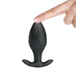 PRETTY LOVE - VIBRATEUR RECHARGEABLE REGINA ANAL PLUG NOIR – Image 6