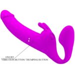 PRETTY LOVE - ZANINI STRAPLESS STRAP-ON 10 VIBRATIONS VIOLET – Image 6
