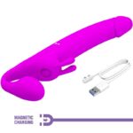 PRETTY LOVE - ZANINI STRAPLESS STRAP-ON 10 VIBRATIONS VIOLET – Image 7