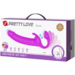 PRETTY LOVE - ZANINI STRAPLESS STRAP-ON 10 VIBRATIONS VIOLET – Image 9