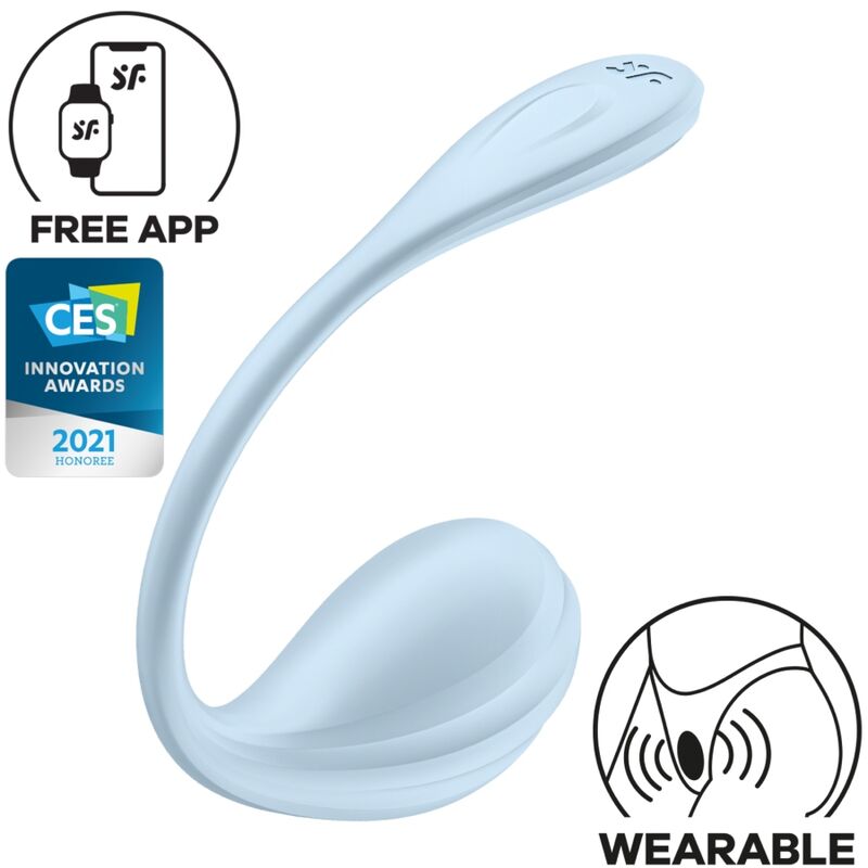 SATISFYER - APPLICATION GRATUITE STIMULATEUR DE POINT G PÉTALE LISSE BLEU CIEL SATISFYER - APPLICATION GRATUITE STIMULATEUR DE POINT G PÉTALE LISSE BLEU CIEL – Image 1