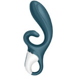 SATISFYER - APPLICATION VIBRATEUR HUG ME RABBIT BLEU – Image 2