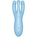 SATISFYER - APPLICATION VIBRATEUR THREESOME 4 BLEU – Image 2