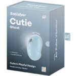 SATISFYER - CUTIE GHOST VIBRATEUR POSER BLEU CLAIR – Image 5
