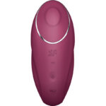 SATISFYER - TAP & CLIMAX 1 VIBRATEUR LAY-ON ROUGE