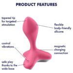 SATISFYER - VIBRATEUR  PLUG GAME CHANGER ROSE – Image 4