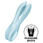 SATISFYER - VIBRATEUR THREESOME 1 BLEU – Image 2