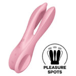 SATISFYER - VIBRATEUR THREESOME 1 ROSE – Image 2