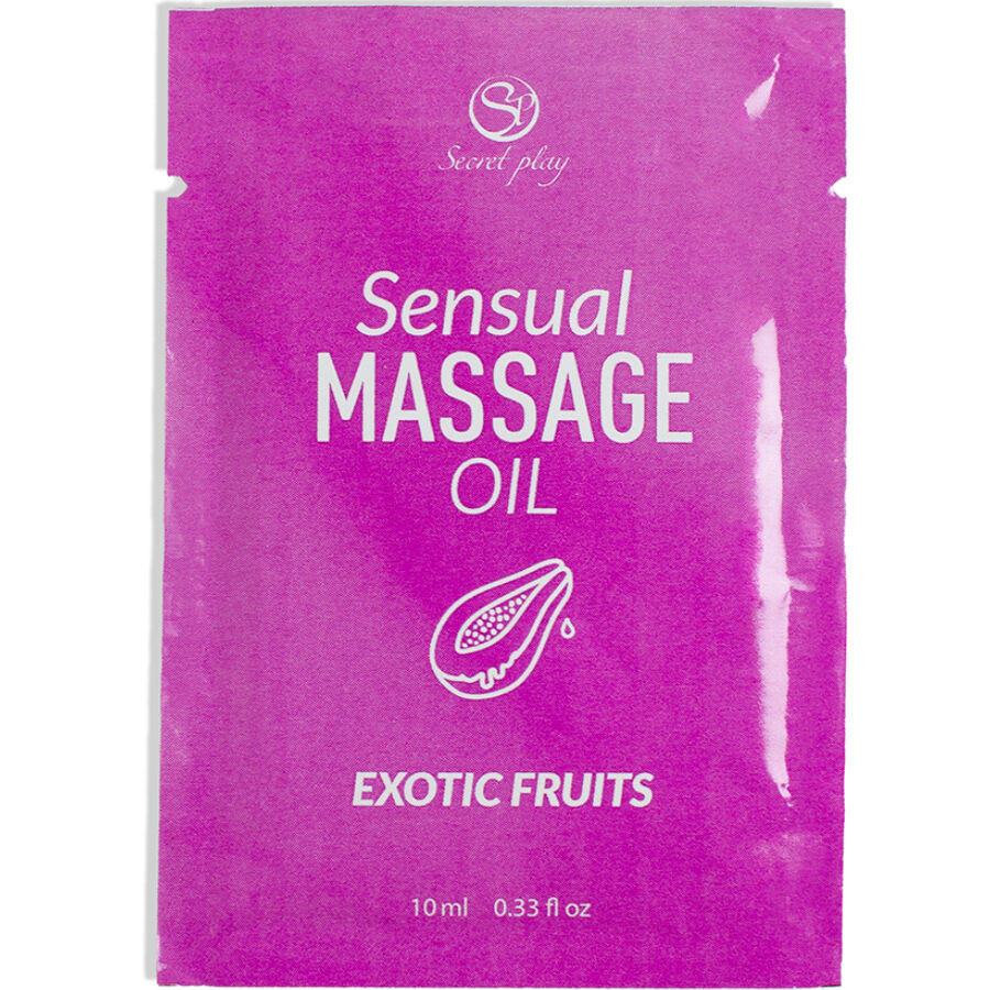 SECRETPLAY - HUILE DE MASSAGE MONODOSE AUX FRUITS EXOTIQUES 10 ML SECRETPLAY - HUILE DE MASSAGE MONODOSE AUX FRUITS EXOTIQUES 10 ML – Image 1