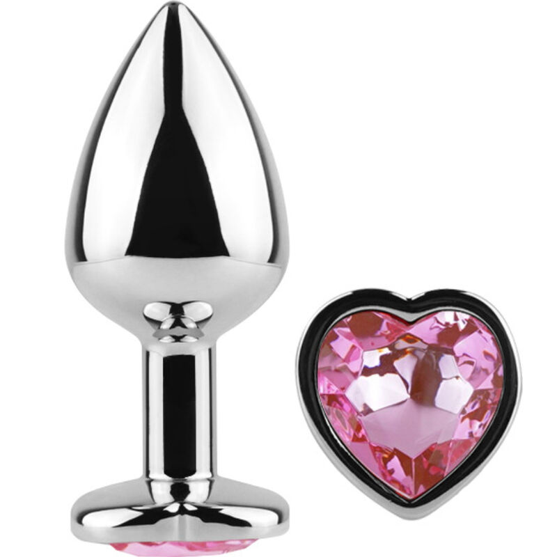 SECRETPLAY - PLUG ANAL EN MÉTAL COEUR FUCHSIA PETITE TAILLE 7 CM SECRETPLAY - PLUG ANAL EN MÉTAL COEUR FUCHSIA PETITE TAILLE 7 CM – Image 1