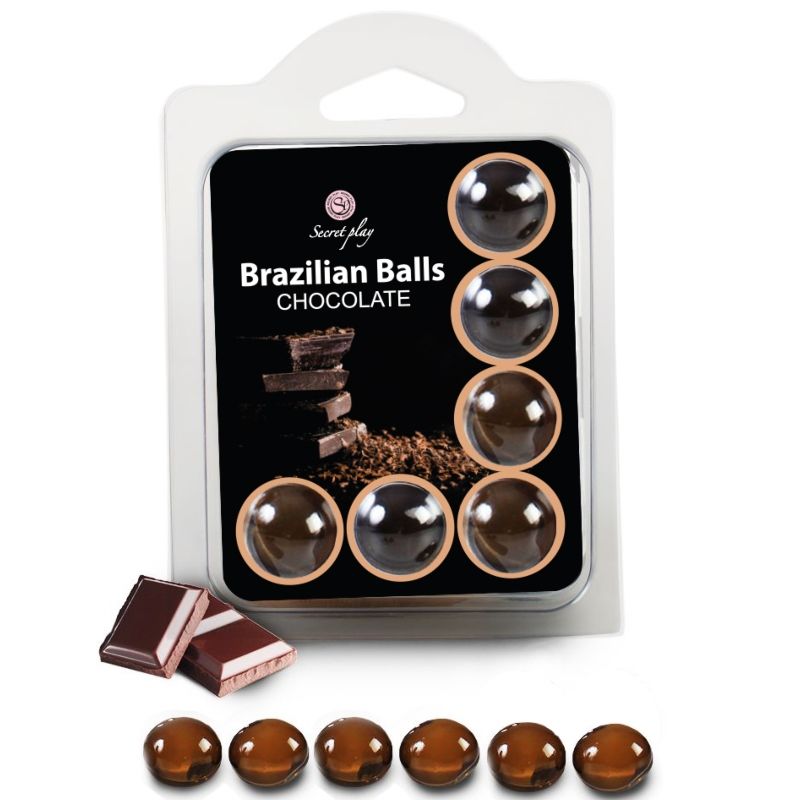 SECRETPLAY - SET 6 BOULES BRÉSILIENNES CHOCOLAT SECRETPLAY - SET 6 BOULES BRÉSILIENNES CHOCOLAT – Image 1