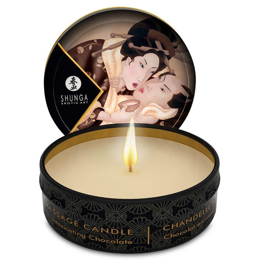 SHUNGA - BOUGIE DE MASSAGE MINI CARESS BY CANDELIGHT CHOCOLAT 30 ML SHUNGA - BOUGIE DE MASSAGE MINI CARESS BY CANDELIGHT CHOCOLAT 30 ML – Image 1