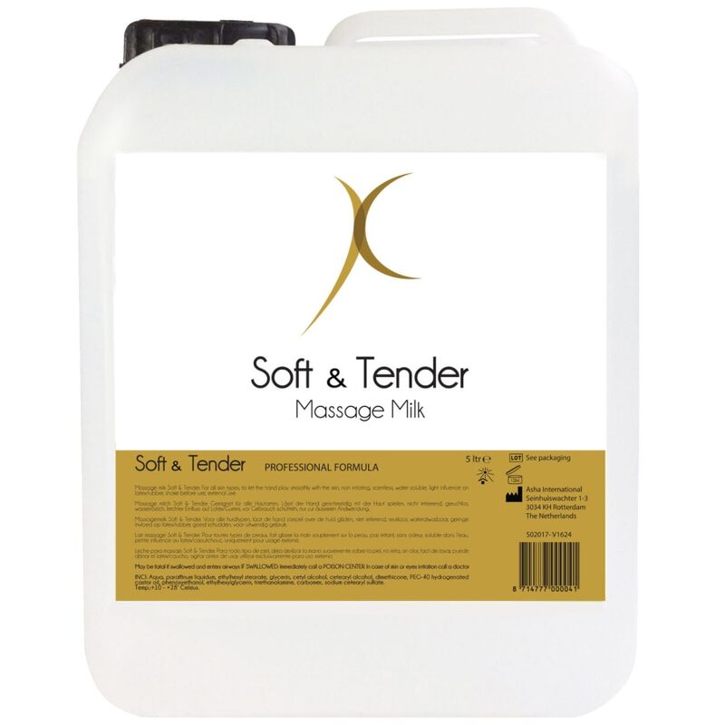 SOFT AND TENDER - LAIT DE MASSAGE 5000 ML SOFT AND TENDER - LAIT DE MASSAGE 5000 ML – Image 1