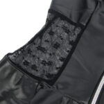 SUBBLIME - 957711 ROBE EN CUIR À FERMETURE ÉCLAIR EN DENTELLE NOIRE L/XL – Image 6