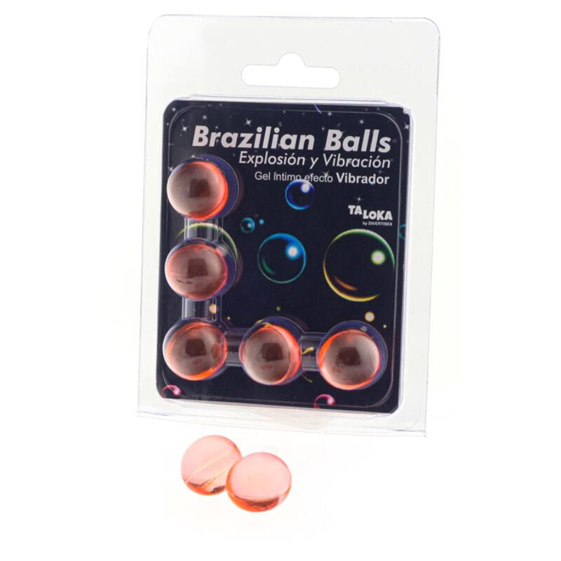 TALOKA - 5 BALLES BRÉSILIENNES GEL EXCITANT EFFET VIBRANT TALOKA - 5 BALLES BRÉSILIENNES GEL EXCITANT EFFET VIBRANT – Image 1